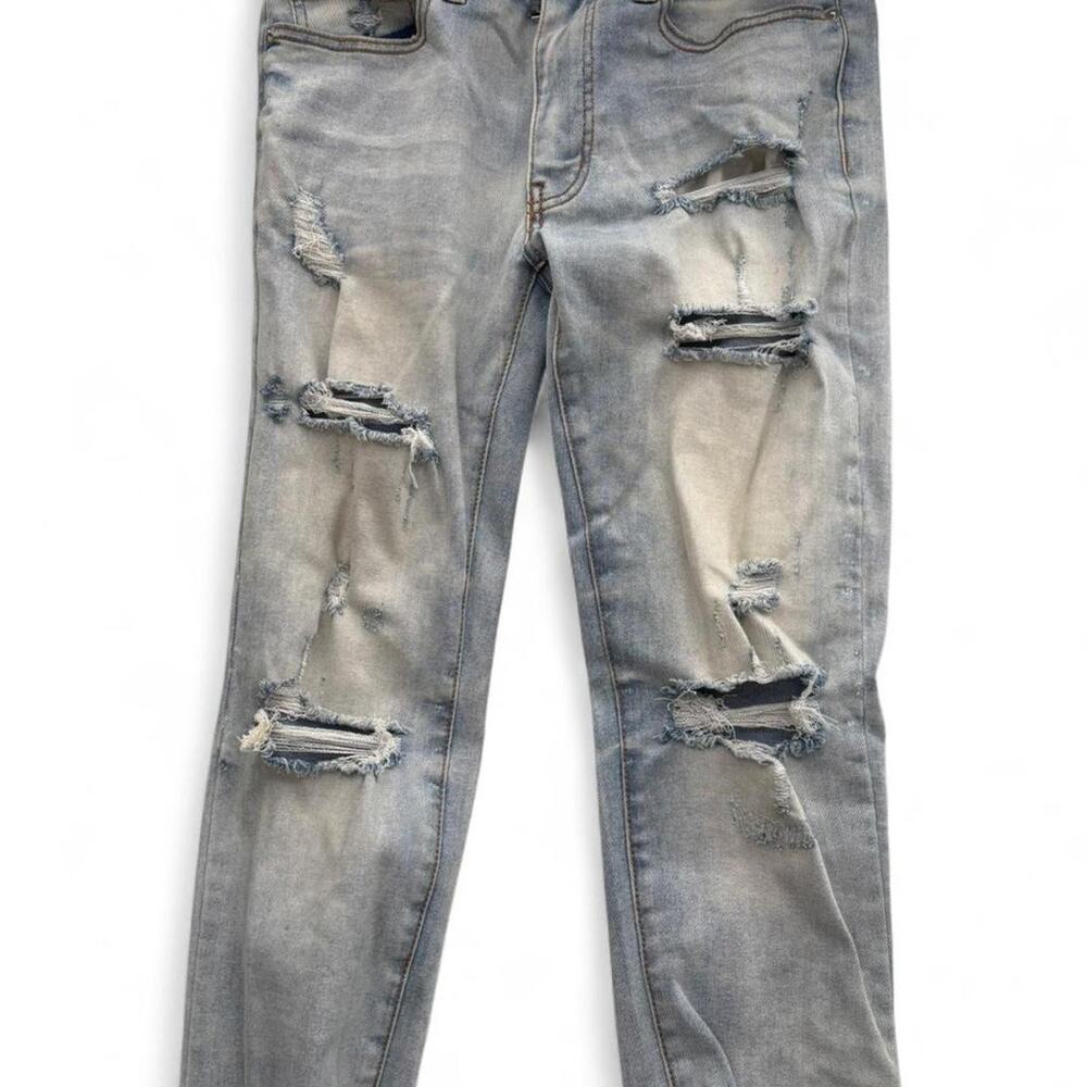 Washed ripped jeans indie sleaze